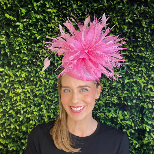 Trina Pink Kentucky Derby Fascinator Hat